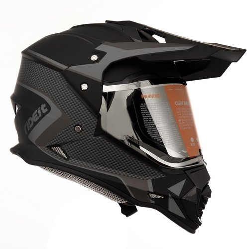 CASCO MOTO DUAL RIDEIT AEREAL NEGRO/GRIS T/L Grupo 86